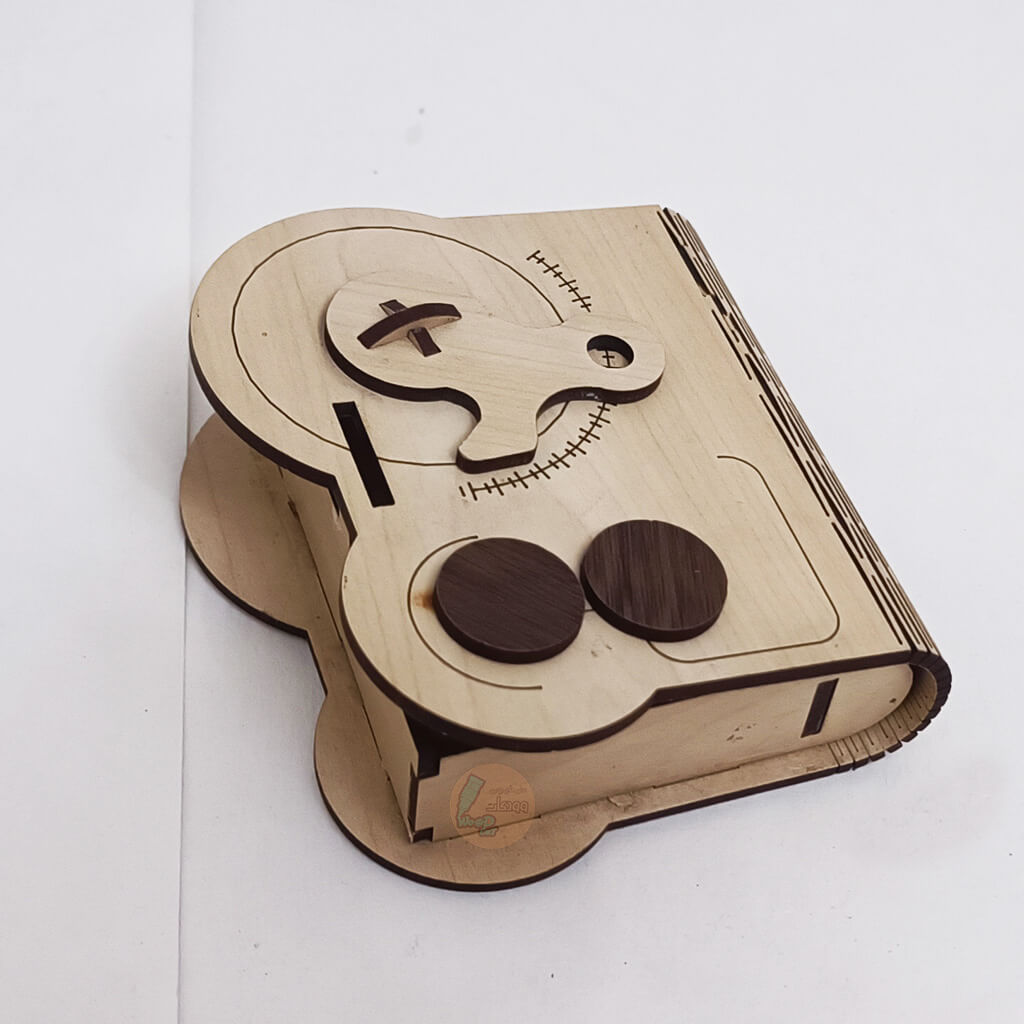 طرح برش لیزری جعبه چوبی